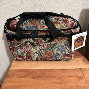 Floral Tapestry Travel Tote Bag NWT